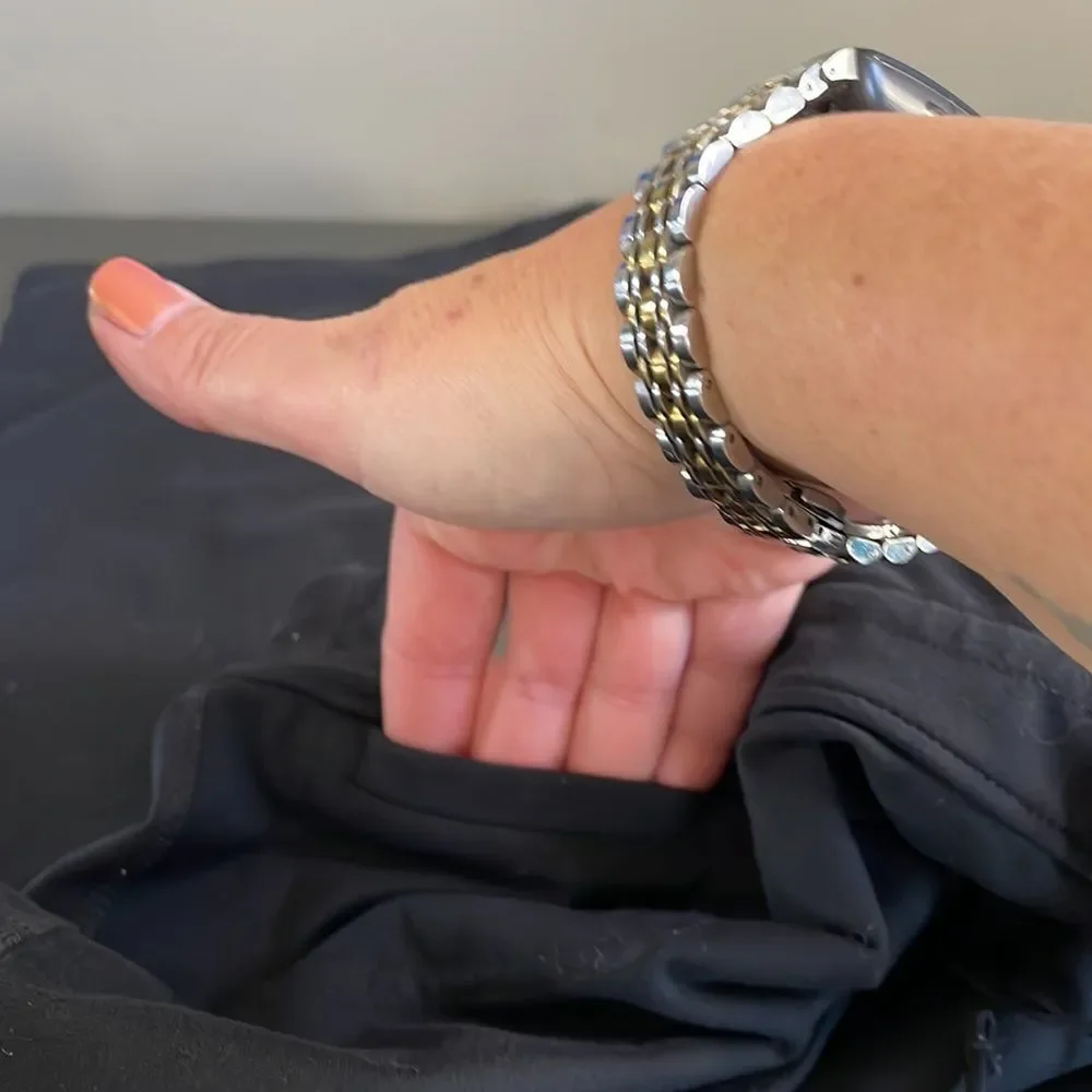 Gap Body Fit Capri Cropped Athletic Black Workout Pants, Gstretch, Large - Picture 9 of 12